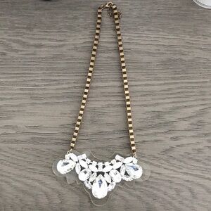 Lucite jeweled necklace